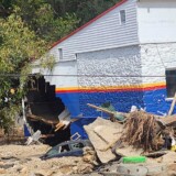 Truck driver Tristan Utter snapped these photo of the destruction following Hurricane Helene in Black Mountain, North Carolina. (Courtesy: Tristan Utter)