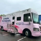 During NFI’s women’s health event, held May 9 in Allentown, Pennsylvania, attendees had a chance to take advantage of the Lehigh Valley Topper Cancer Institute’s mobile 3D mammogram screening service. (Courtesy: NFI)